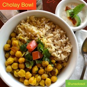 Cholay Bowl at Un Solo Sol in Los Angeles