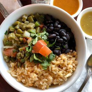 Nopalitos Bowl at Un Solo Sol in Los Angeles
