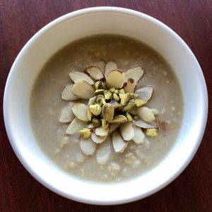 Kheer (arroz con leche de almendra)  at Un Solo Sol in Los Angeles