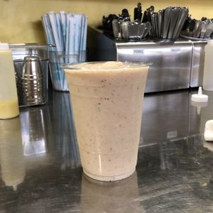 Banana m-Dates Almond-Milk Shake  at Un Solo Sol in Los Angeles