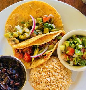 Veggie 🌮 🌮✨ nopales, veggies   at Un Solo Sol in Los Angeles
