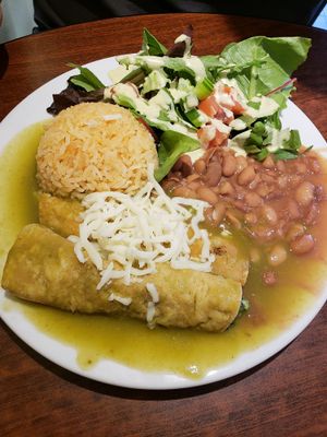 Enchiladas at Un Solo Sol in Los Angeles