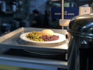 Nopalitos Plate at Un Solo Sol in Los Angeles