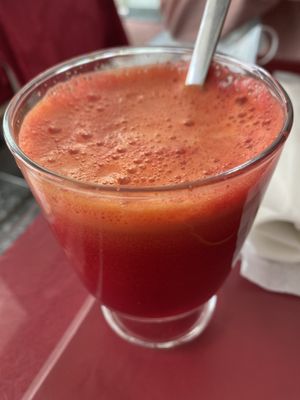 Beetroot and carrot juice 😋   at Goji - Uma Atitude Saudavel in Lisbon
