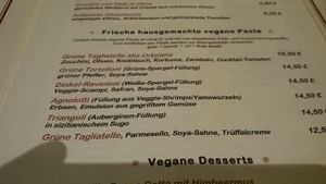 Teil der Karte.  at La Passione in Worrstadt