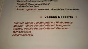 Vegane Desserts. at La Passione in Worrstadt