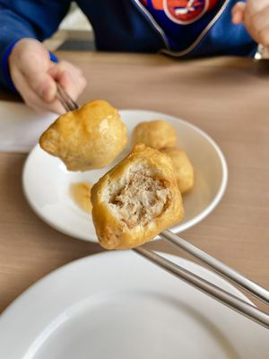 Veggie Chicken Ball  at Zen Gardens in London