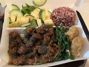 Enoki mushroom balls combo  at Zen Gardens in London