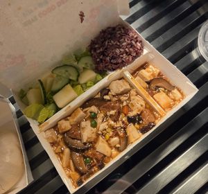 Szechuan-Style Spicy Tofu Combo at Zen Gardens in London