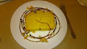 Pumpkin cake (March 2016)  at Punto Vegano in Madrid