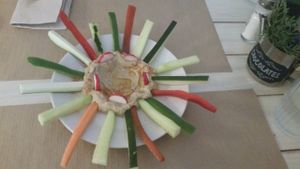 Humus  at Punto Vegano in Madrid