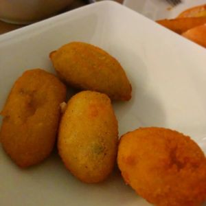 Vegan croquettes at Punto Vegano in Madrid