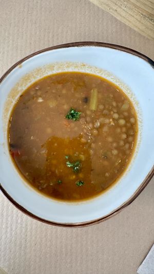 Lentil Stew  at Punto Vegano in Madrid
