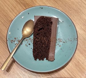 Chocolate cake  at Punto Vegano in Madrid