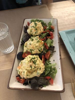 Ensaladilla rusa at Punto Vegano in Madrid