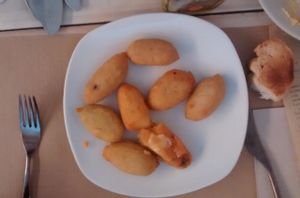 Croquettes at Punto Vegano in Madrid