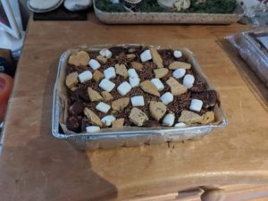 Rocky road tray bake (from website, delivered via royal mail) at Vegan Antics in Gravesend