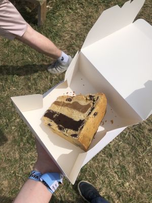 Lotus cookie pie. I mean, it’s good if you only take a few bites. After that it starts becoming really sickly.  at Vegan Antics in Gravesend