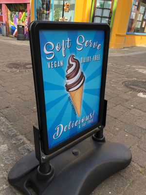 Soft serve ice cream!!!  at Vegan Antics in Gravesend