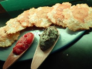 fried bananas vegan at Latienda in Copenhagen