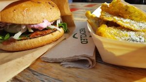 happy burger at Latienda in Copenhagen