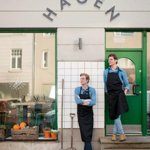 The owners. at Mat Fra Hagen in Trondheim