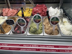 All vegan flavors (3)  at Vanilla Gelati Italiani in Milan
