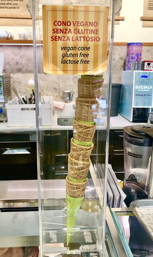 Vegan cone   at Vanilla Gelati Italiani in Milan