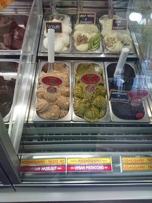 Vegan choices when I visited at Vanilla Gelati Italiani in Milan