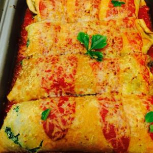 vegan gluten free cannelloni at Pepo's - Gelateria Naturale and Kitchen Lab in Pontedera