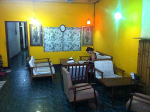 Interior at House of Fruit Shakes in Vientiane