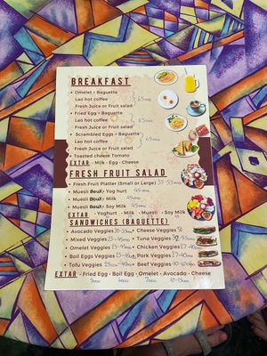   at House of Fruit Shakes in Vientiane