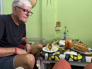 Mmmm. Can’t wait to start!   at House of Fruit Shakes in Vientiane