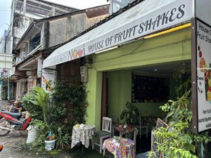   at House of Fruit Shakes in Vientiane
