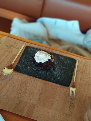 Brownie de Chocolate at Pe d'Arroz in Matosinhos