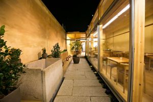 Outside at Pe d'Arroz in Matosinhos