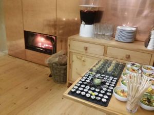 Fireplace at Pe d'Arroz in Matosinhos