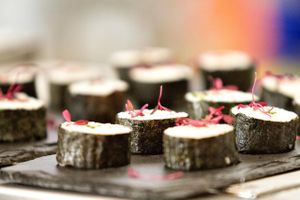 Vegetable sushi at Pe d'Arroz in Matosinhos