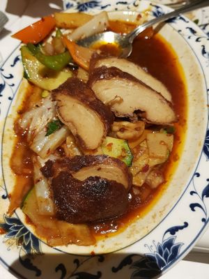 Spicy duck at Asia Paradies in Vienna