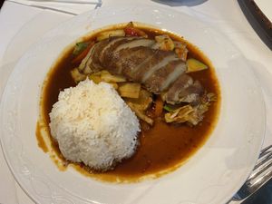 Spicy soy chicken at Asia Paradies in Vienna