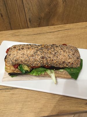Vegano sandwich with grilled veggies  at Chef Express in Venice