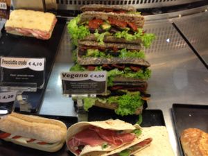 Vegano sandwich (surrounded by non-vegan sandwiches :( at Chef Express in Venice
