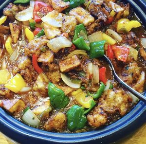 Delicious spicy curry  at Havan Dining in Niigata