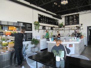 interior at Thrive Juice Co in Saskatoon