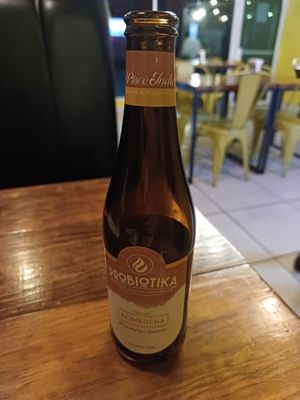 Ginger kombucha at Revolucion Verde - Colonia Primavera in Monterrey