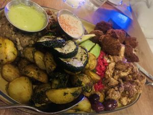 Vegan Mezze Sampler  at Nuba - Kitsilano in Vancouver