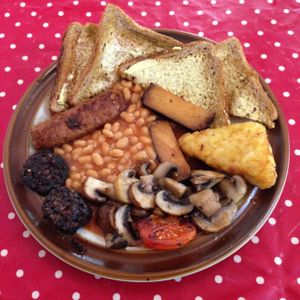 Vegan breakfast. at Rustic Bakes Tea Room in Lancaster