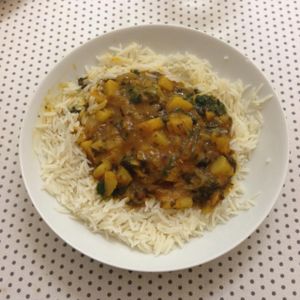 Curry With Rice. at Rustic Bakes Tea Room in Lancaster