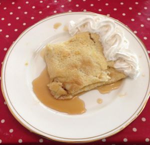 Pancake with Maple Syrup & Cream. at Rustic Bakes Tea Room in Lancaster
