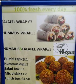 Menu at Hummus House UK in Coventry